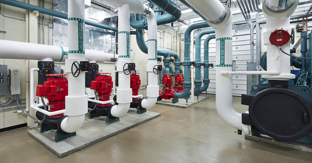 image of blueprint of air conditioning plan for a hospital.