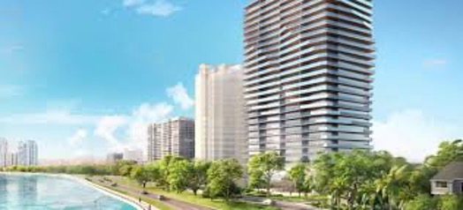 tall buildings by the beach